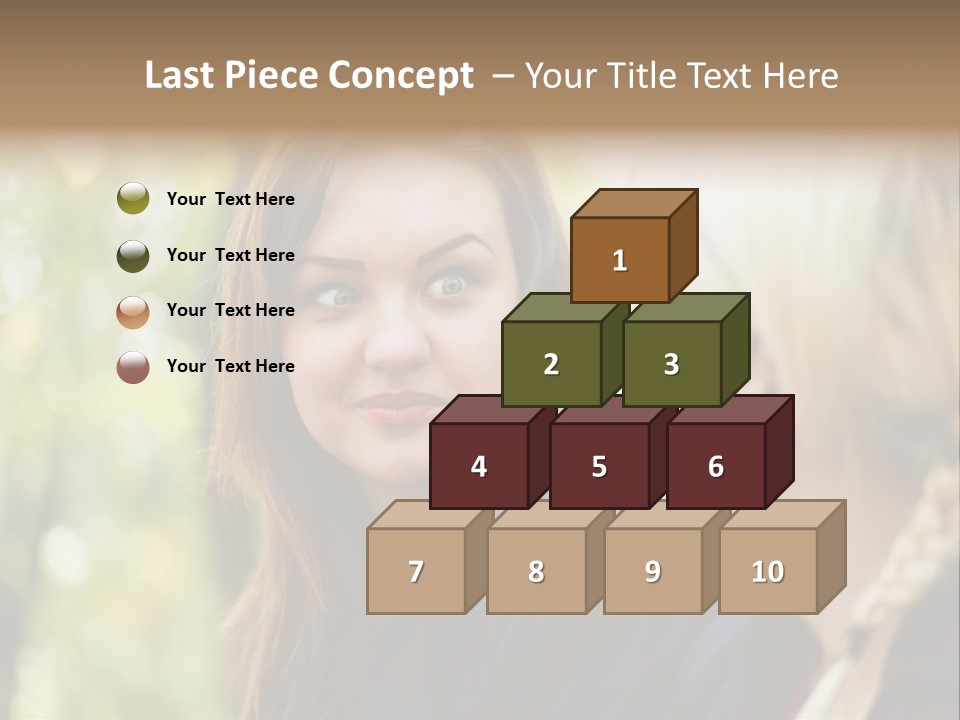 Young Joyful Pretty PowerPoint Template