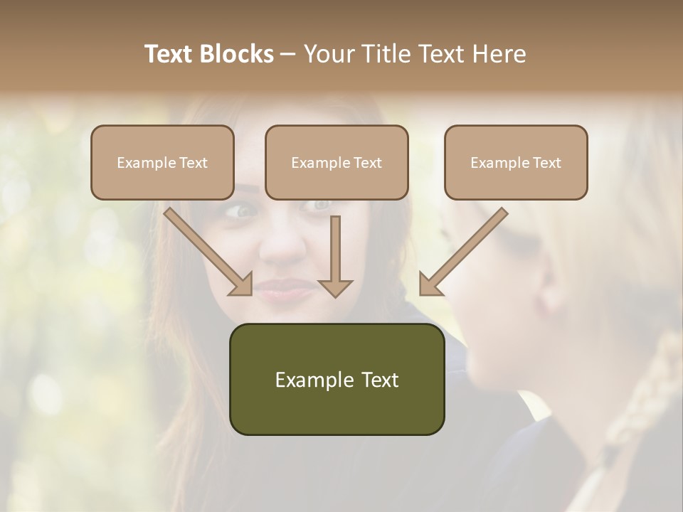Young Joyful Pretty PowerPoint Template