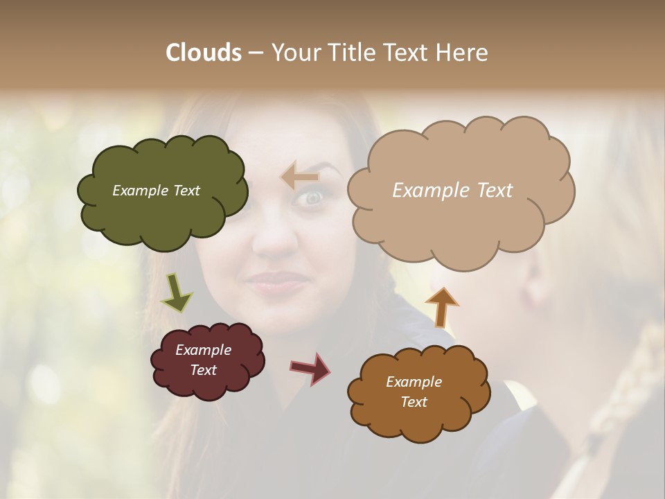 Young Joyful Pretty PowerPoint Template