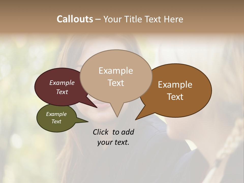 Young Joyful Pretty PowerPoint Template