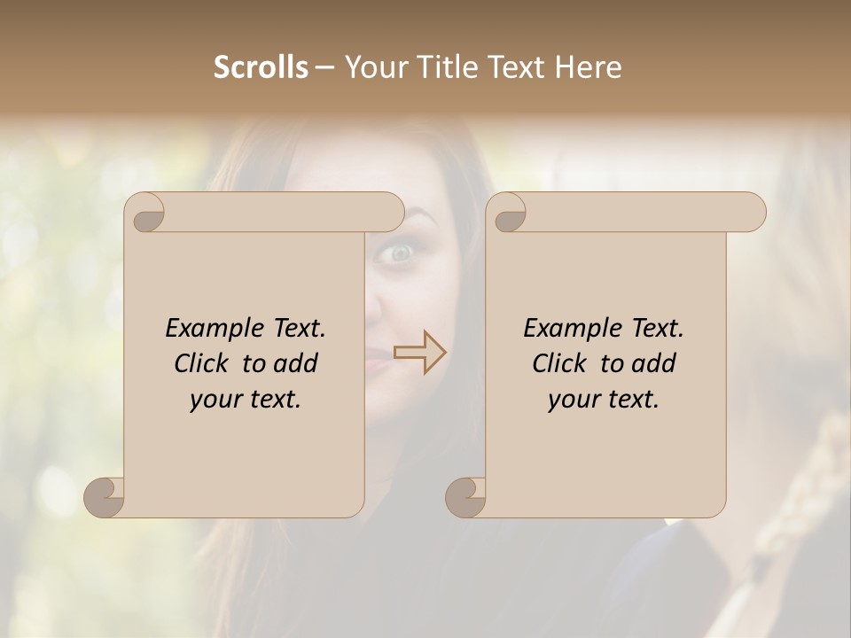 Young Joyful Pretty PowerPoint Template