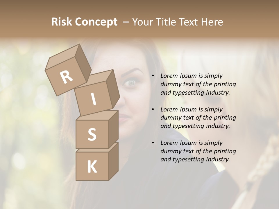 Young Joyful Pretty PowerPoint Template