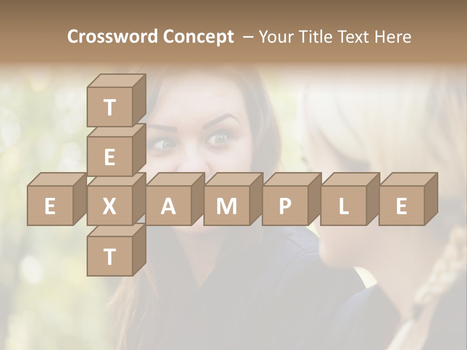 Young Joyful Pretty PowerPoint Template