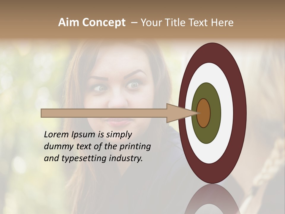 Young Joyful Pretty PowerPoint Template