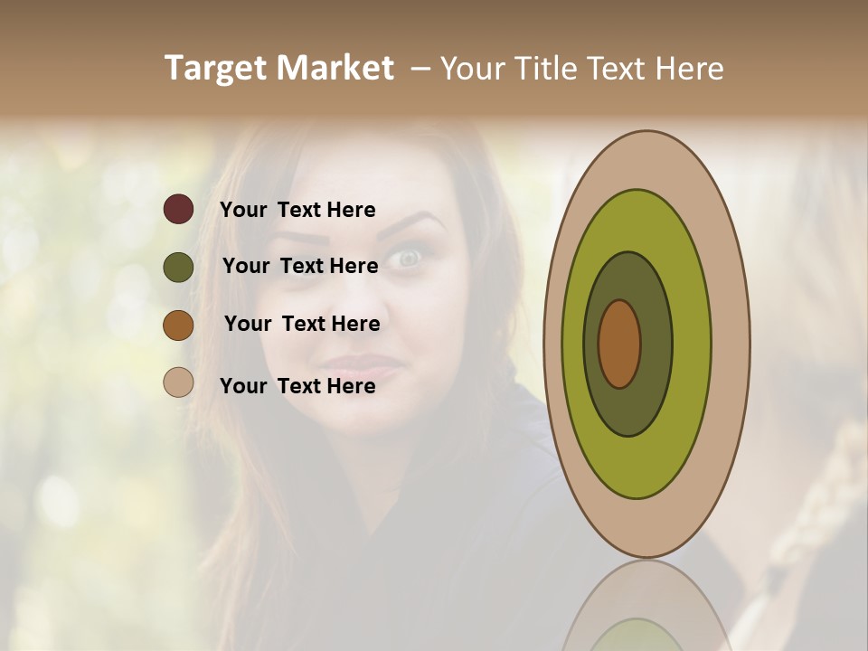 Young Joyful Pretty PowerPoint Template