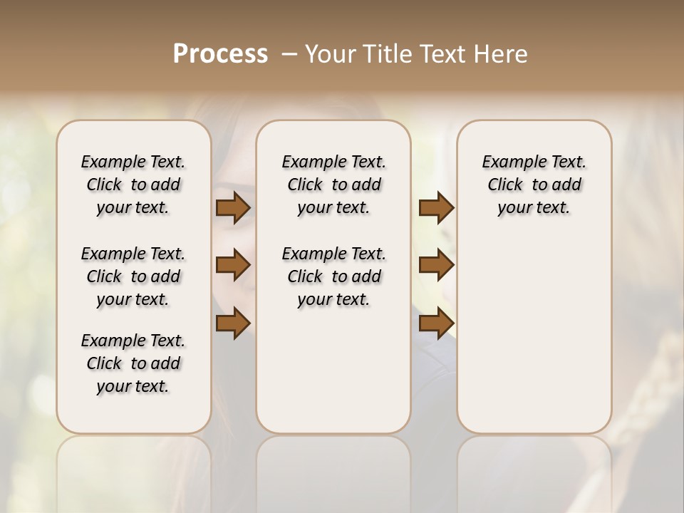 Young Joyful Pretty PowerPoint Template