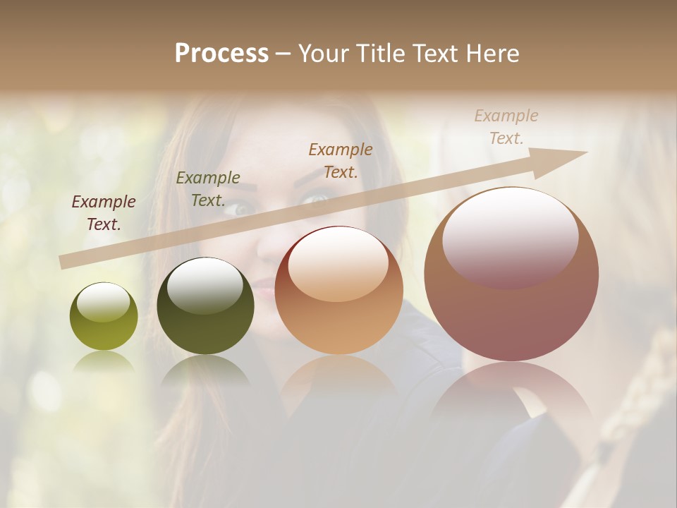 Young Joyful Pretty PowerPoint Template