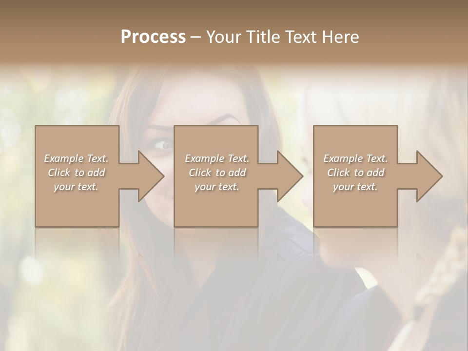 Young Joyful Pretty PowerPoint Template