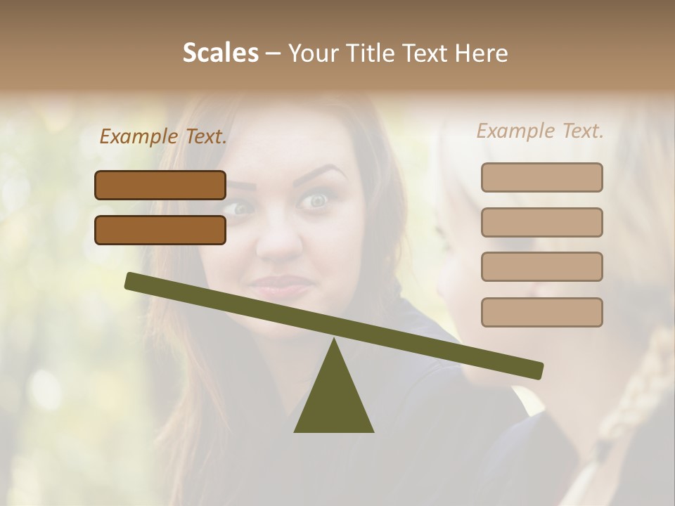 Young Joyful Pretty PowerPoint Template