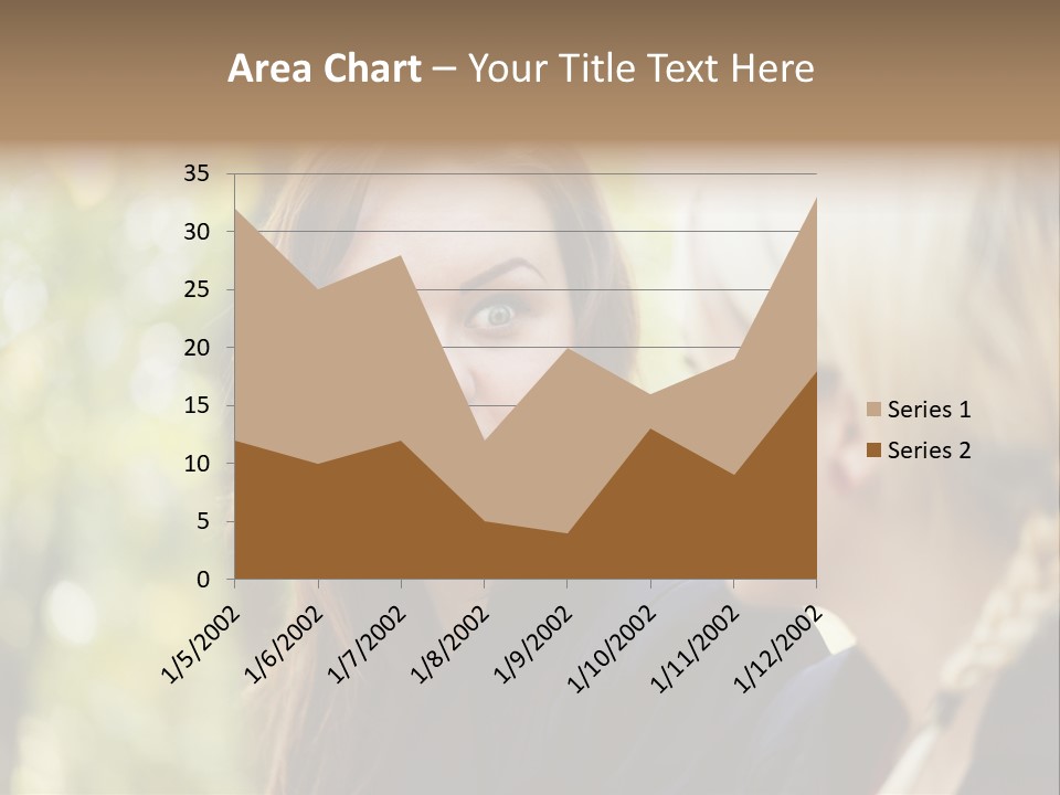 Young Joyful Pretty PowerPoint Template