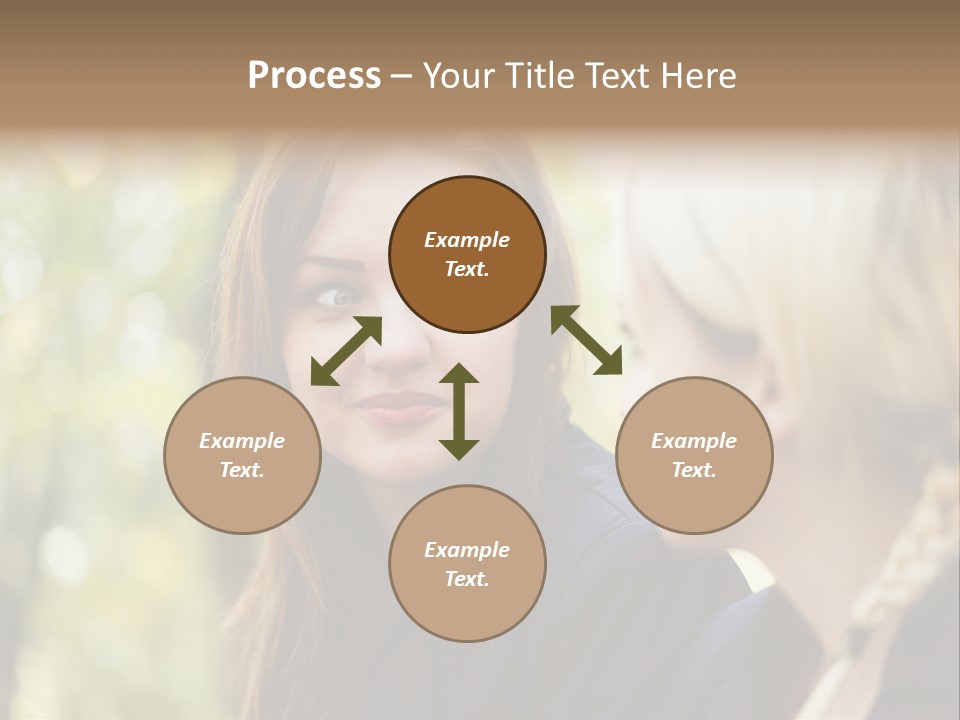 Young Joyful Pretty PowerPoint Template