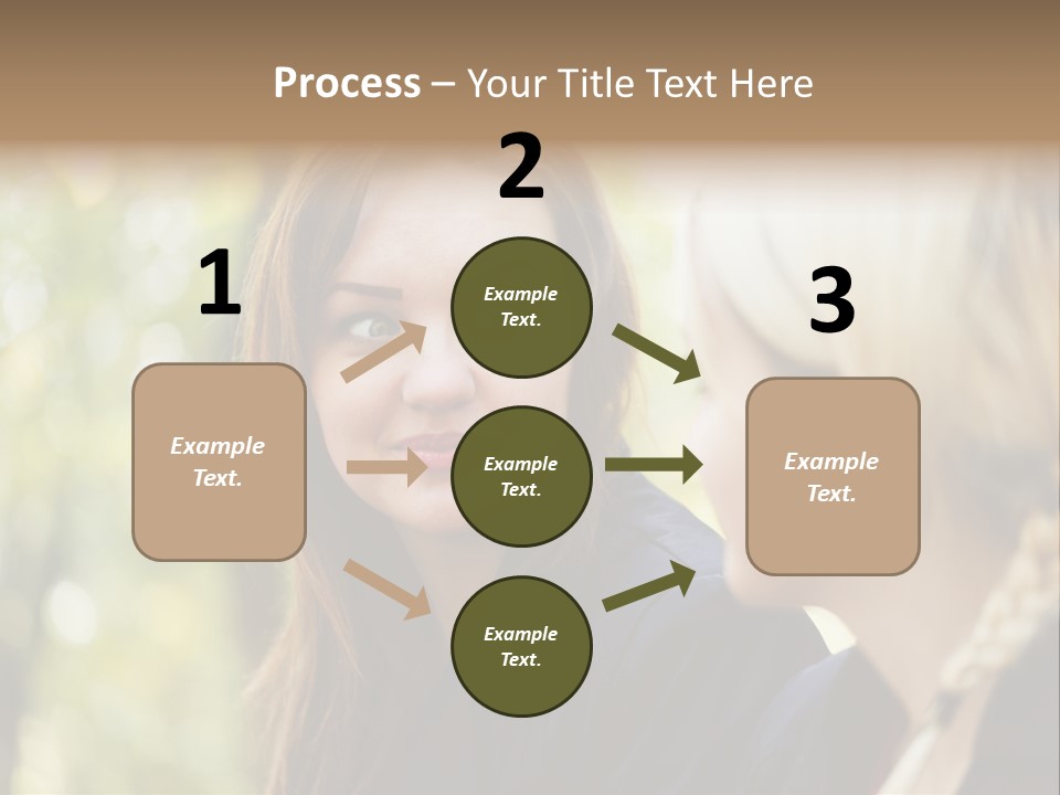 Young Joyful Pretty PowerPoint Template