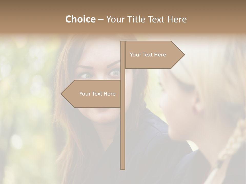 Young Joyful Pretty PowerPoint Template