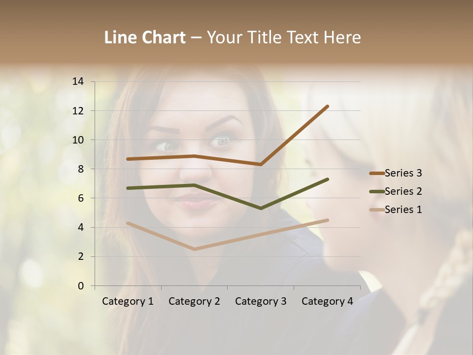 Young Joyful Pretty PowerPoint Template