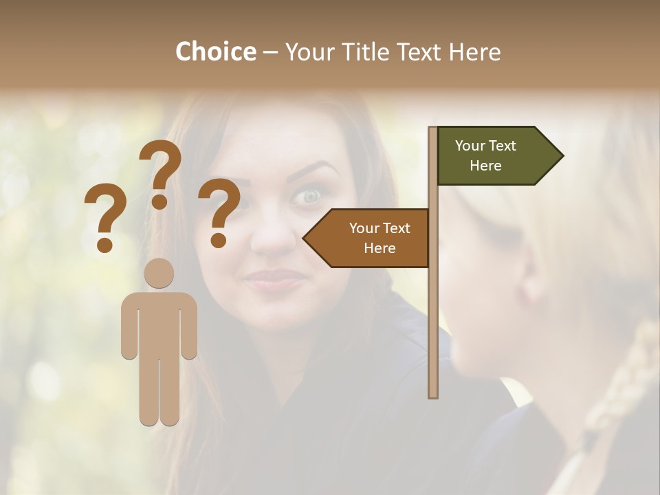 Young Joyful Pretty PowerPoint Template