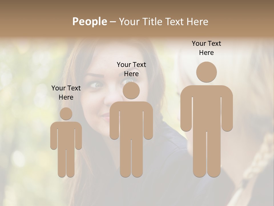 Young Joyful Pretty PowerPoint Template