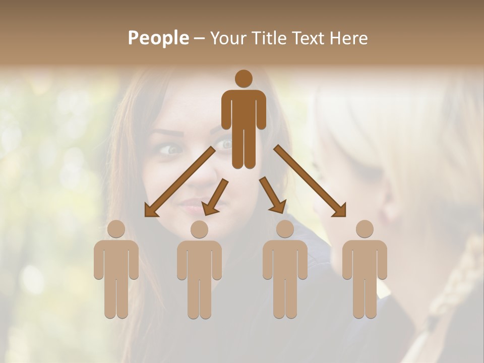 Young Joyful Pretty PowerPoint Template