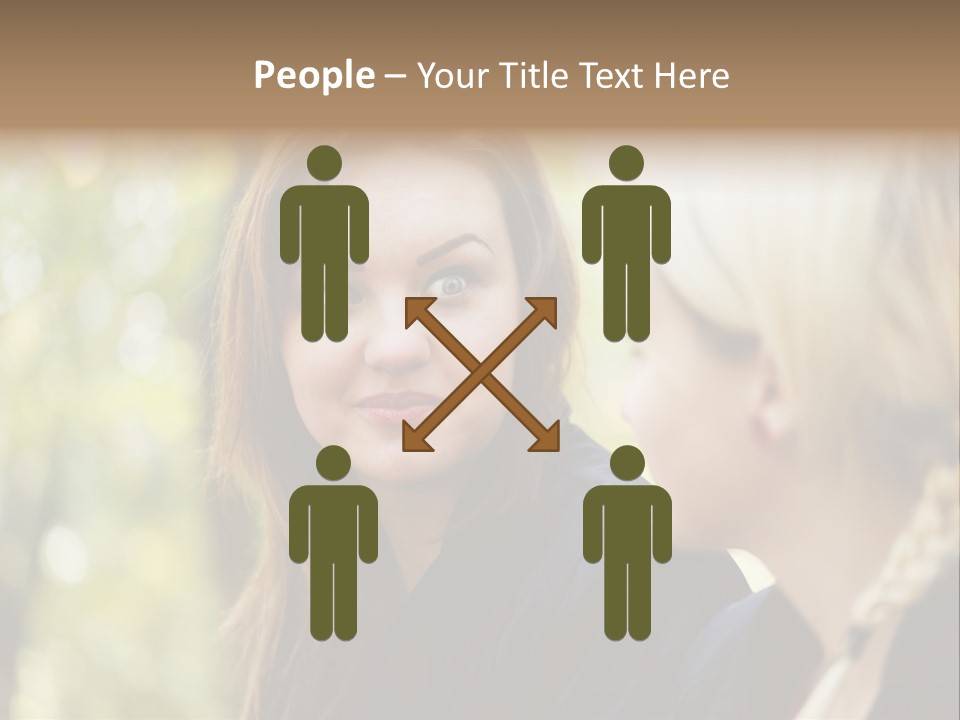 Young Joyful Pretty PowerPoint Template