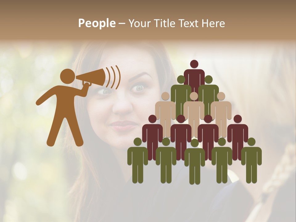 Young Joyful Pretty PowerPoint Template