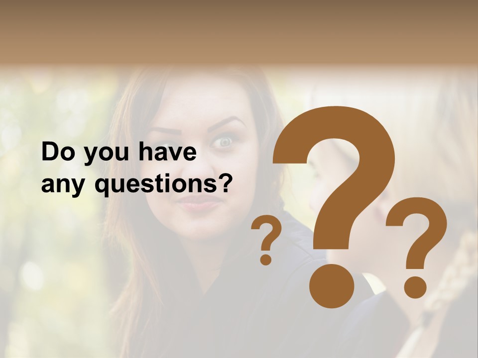 Young Joyful Pretty PowerPoint Template