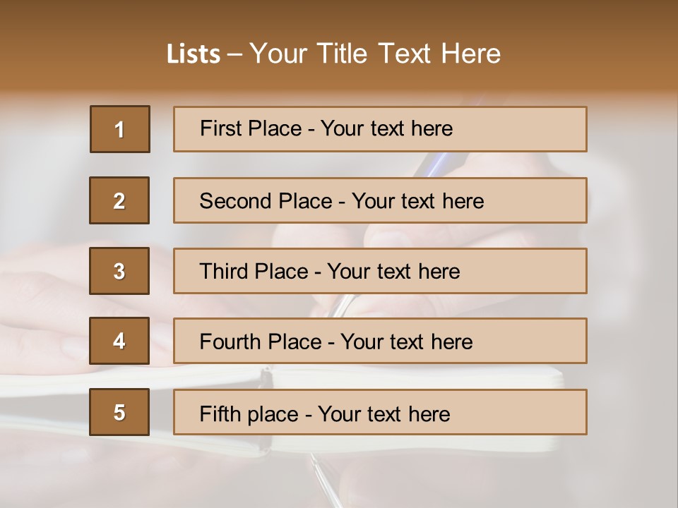 Paper Diary Room PowerPoint Template