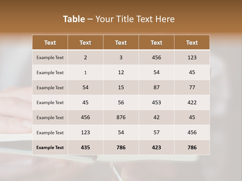 Paper Diary Room PowerPoint Template