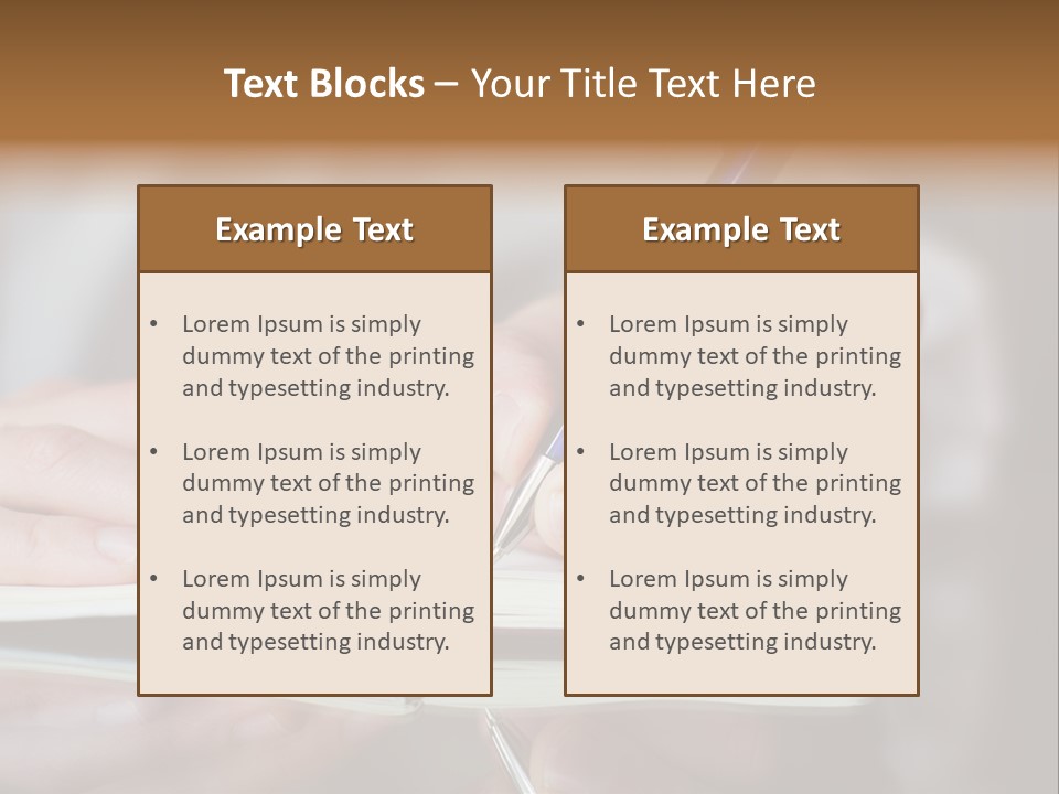 Paper Diary Room PowerPoint Template