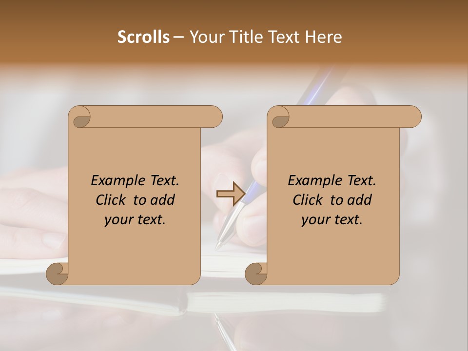 Paper Diary Room PowerPoint Template