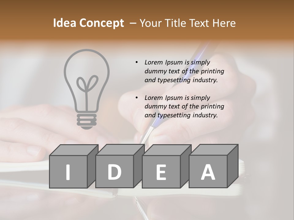 Paper Diary Room PowerPoint Template