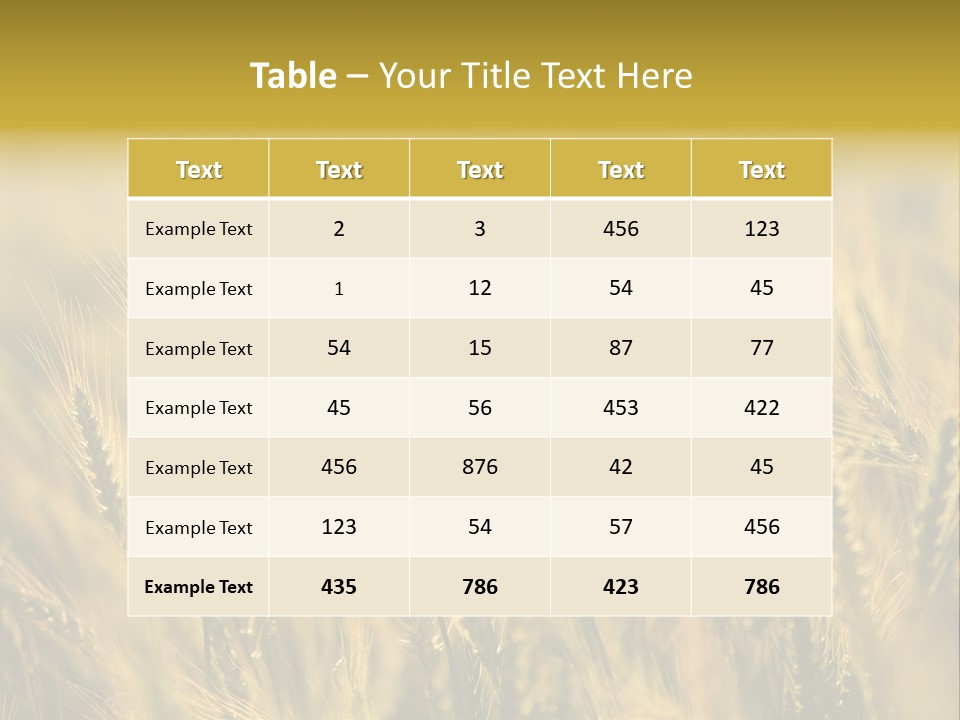 Farm Harvest Breads PowerPoint Template