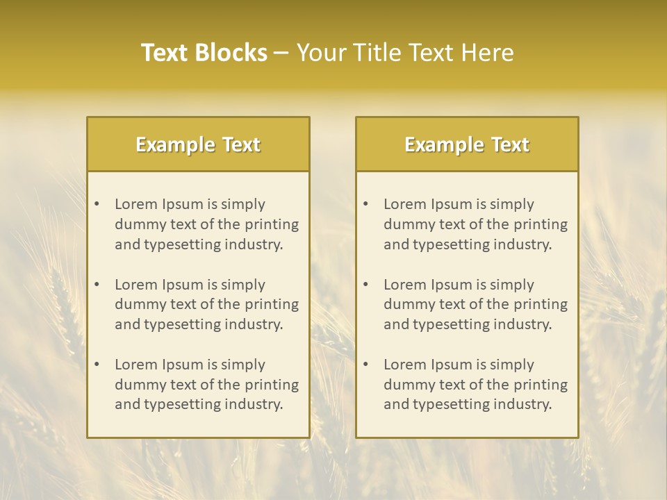 Farm Harvest Breads PowerPoint Template