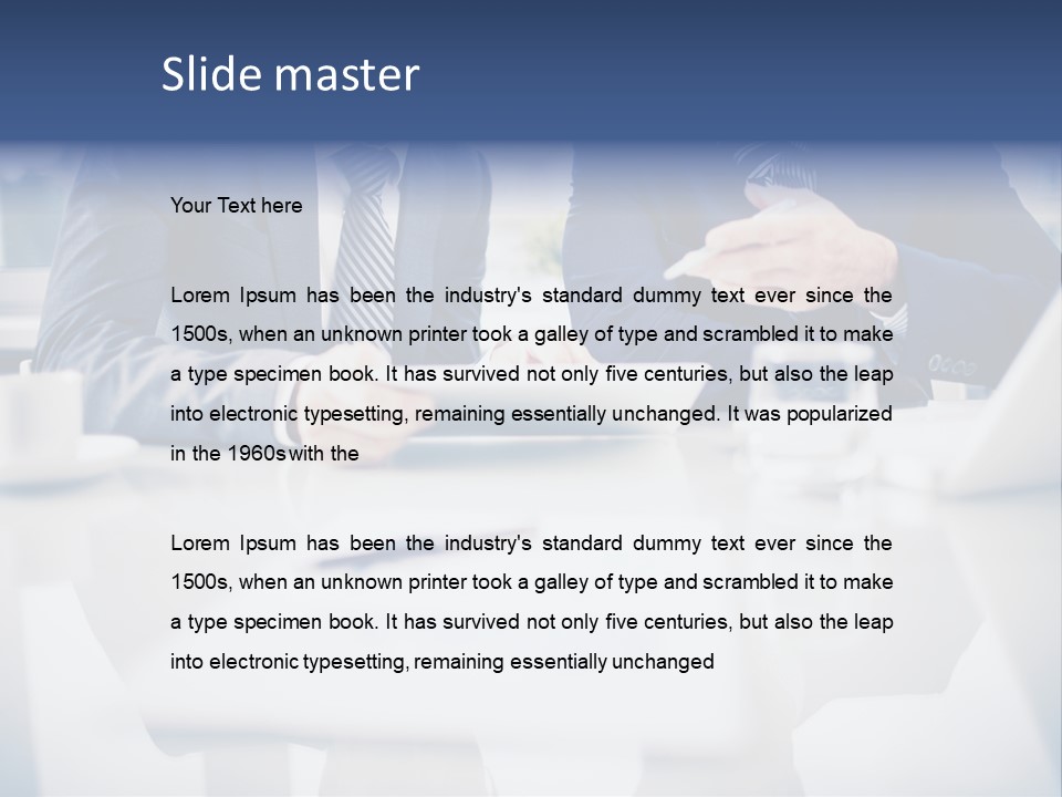 Focus Busy Touchpad PowerPoint Template