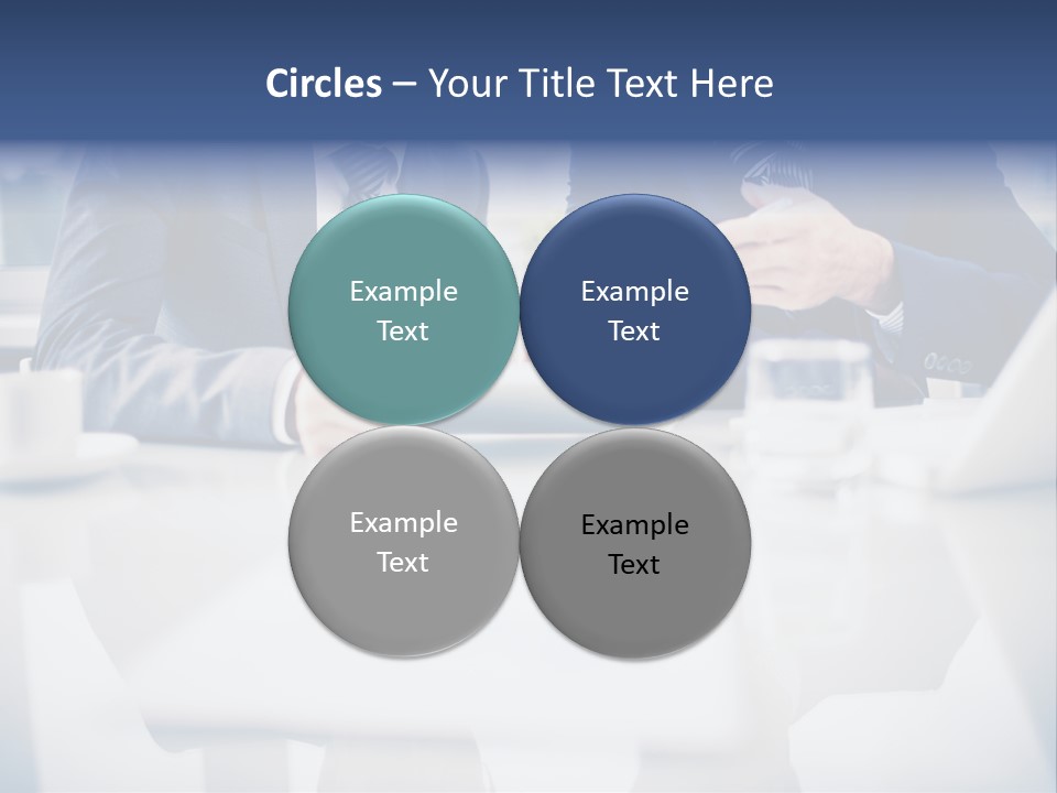 Focus Busy Touchpad PowerPoint Template