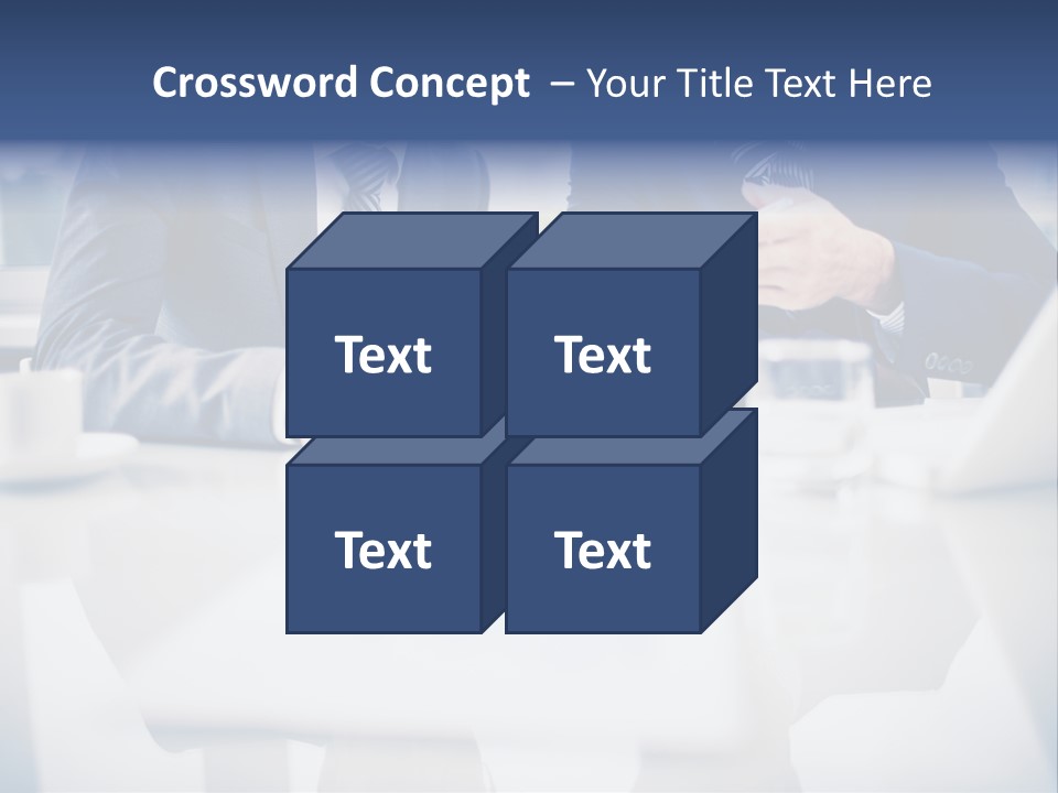 Focus Busy Touchpad PowerPoint Template