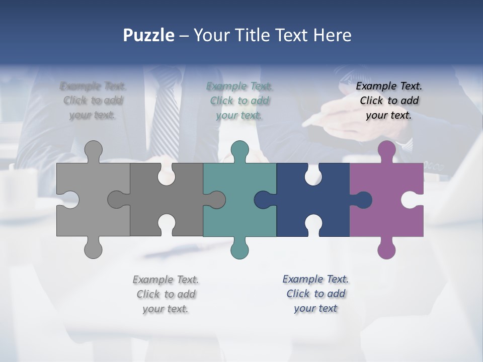 Focus Busy Touchpad PowerPoint Template