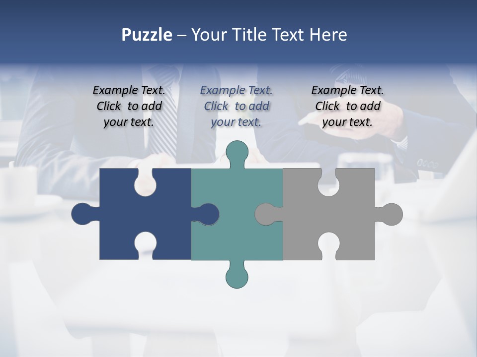 Focus Busy Touchpad PowerPoint Template