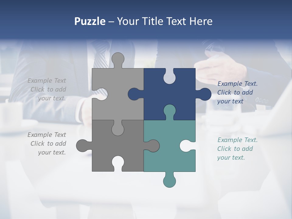 Focus Busy Touchpad PowerPoint Template
