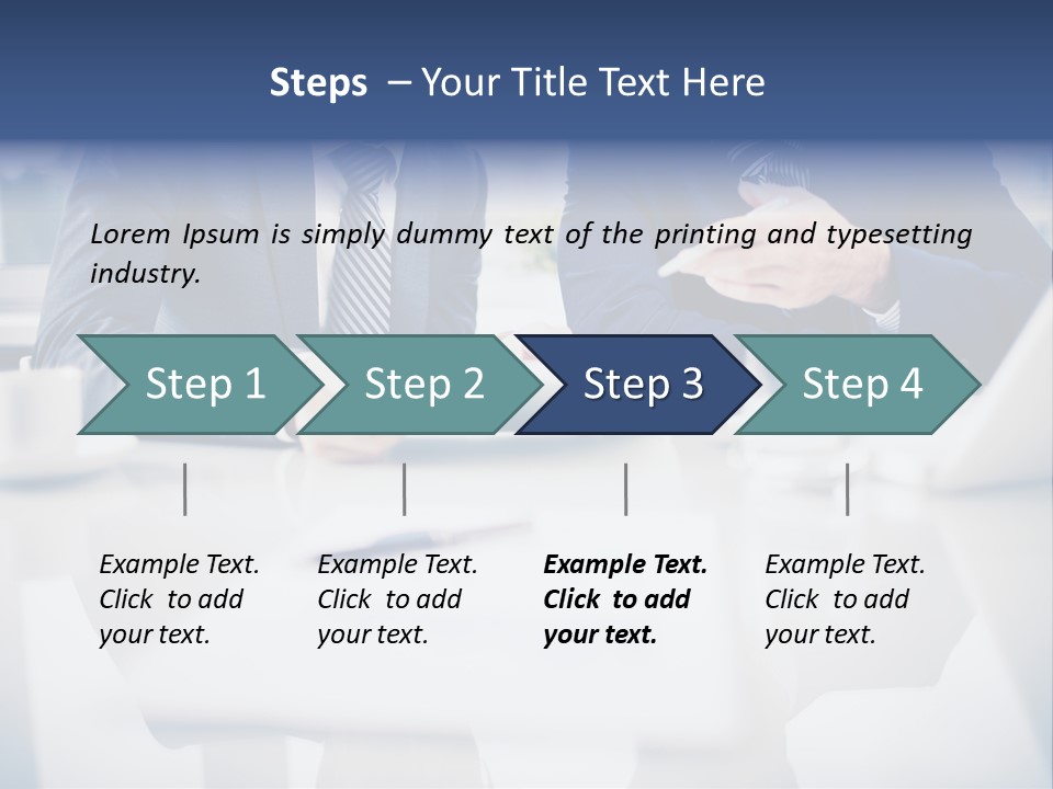 Focus Busy Touchpad PowerPoint Template