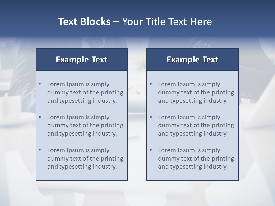 Focus Busy Touchpad PowerPoint Template