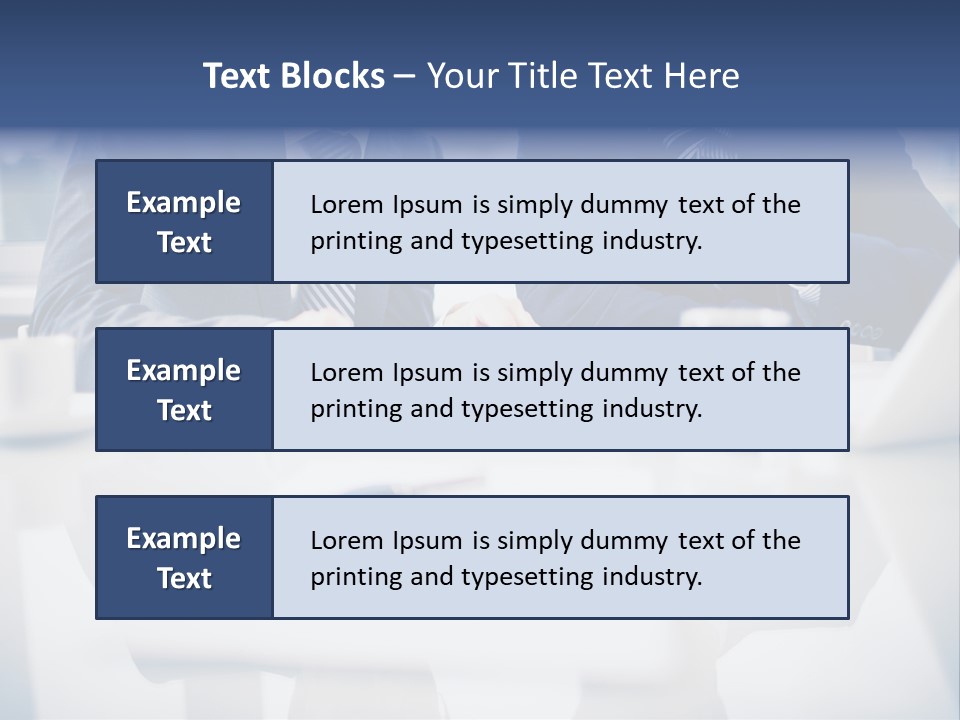 Focus Busy Touchpad PowerPoint Template