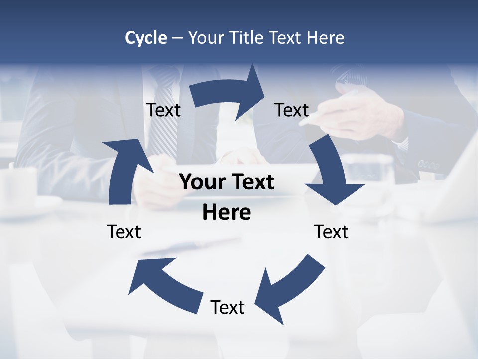 Focus Busy Touchpad PowerPoint Template