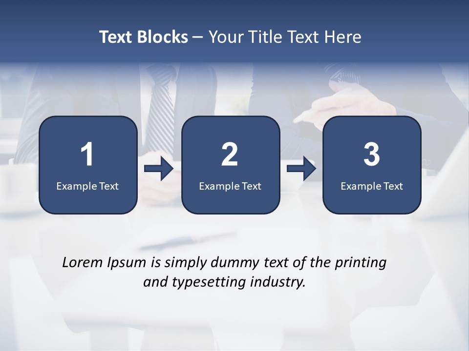 Focus Busy Touchpad PowerPoint Template