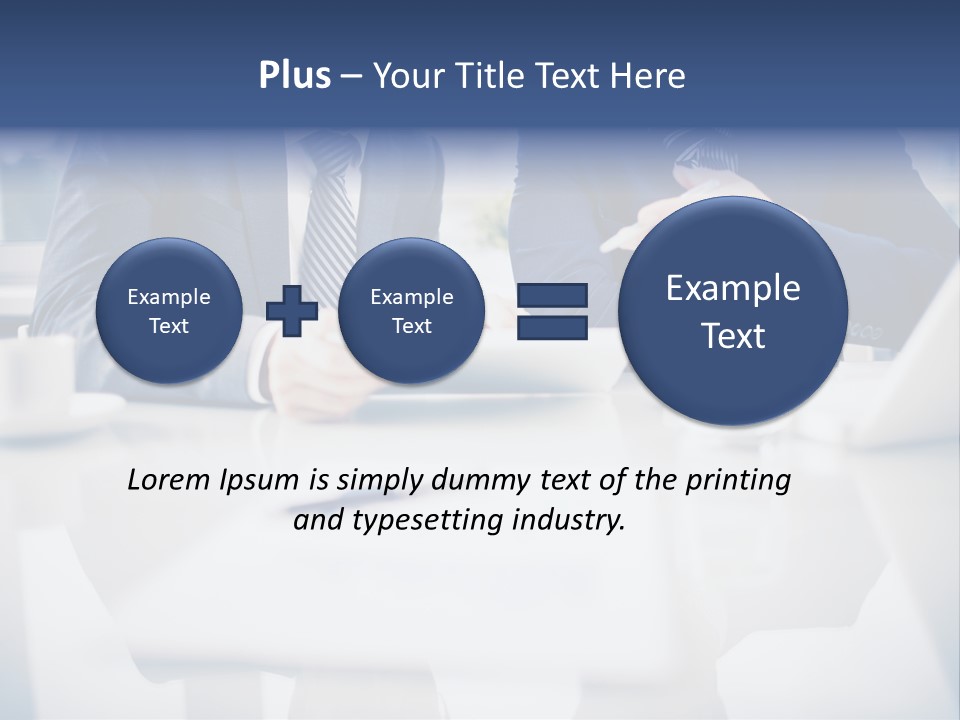 Focus Busy Touchpad PowerPoint Template