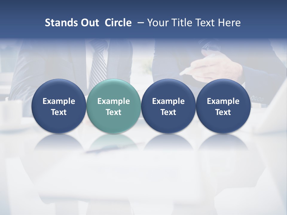 Focus Busy Touchpad PowerPoint Template