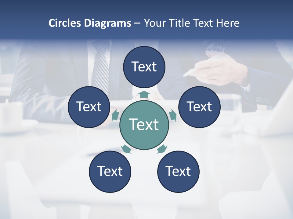 Focus Busy Touchpad PowerPoint Template
