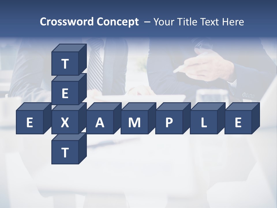 Focus Busy Touchpad PowerPoint Template