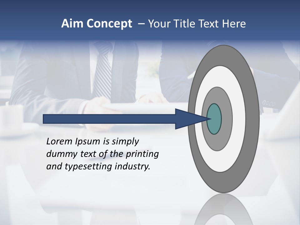 Focus Busy Touchpad PowerPoint Template