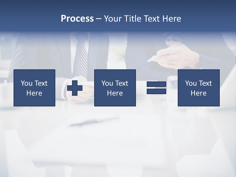 Focus Busy Touchpad PowerPoint Template