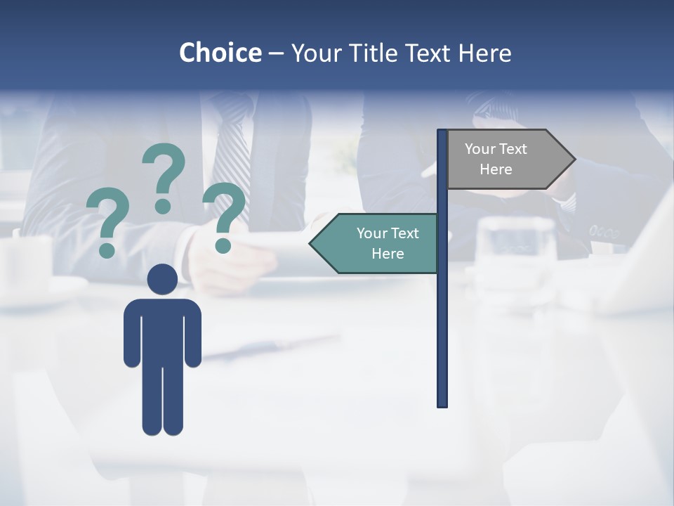 Focus Busy Touchpad PowerPoint Template