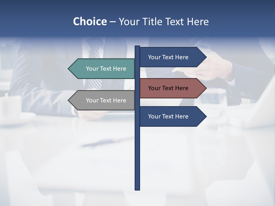 Focus Busy Touchpad PowerPoint Template